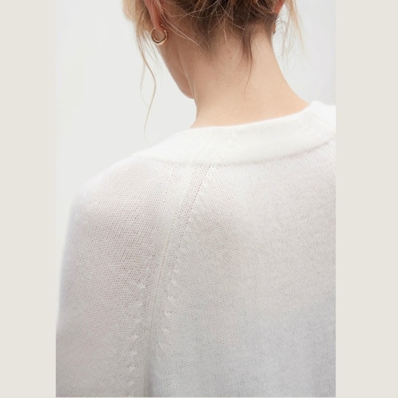 Naked Cashmere Makena Longline Ecru White Cashmere Cardigan, Size M - Picture 3 of 16